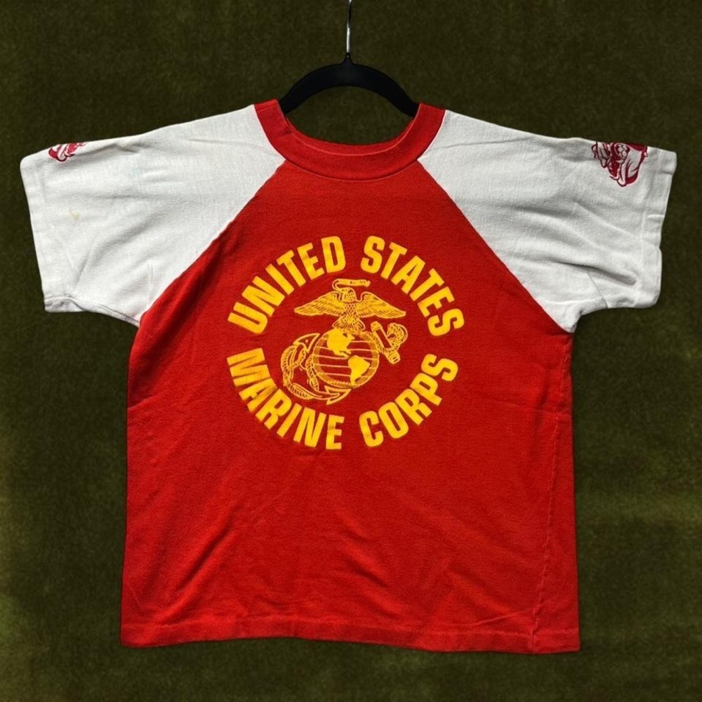 VTG  70s USMC Marine Corps Artex Raglan Tee - Modern XS/S